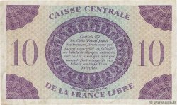 10 Francs AFRIQUE ÉQUATORIALE FRANÇAISE Brazzaville 1944 P.11a MB