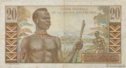 20 Francs Émile Gentil FRENCH EQUATORIAL AFRICA  1946 P.22 VF