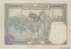 5 Francs ALGÉRIE  1928 P.077a TTB