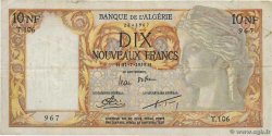 10 Nouveaux Francs ARGELIA  1959 P.119a BC+