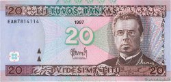 20 Litu LITHUANIA  1997 P.60 UNC