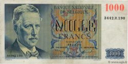 1000 Francs BÉLGICA  1950 P.131 MBC