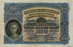 100 Francs SUISSE  1944 P.35r fSS