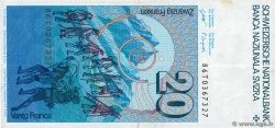 20 Francs SWITZERLAND  1986 P.55f VF