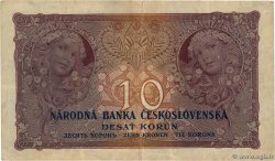 10 Korun TSCHECHOSLOWAKEI  1927 P.020a SS