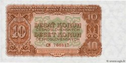 10 Korun CZECHOSLOVAKIA  1953 P.083a UNC