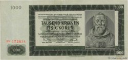 1000 Korun BöHMEN UND Mähren  1942 P.15a fVZ