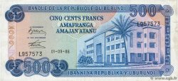 500 Francs BURUNDI  1986 P.30b TTB