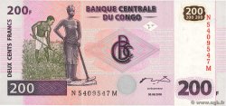 200 Francs CONGO, DEMOCRATIQUE REPUBLIC  2000 P.095A UNC