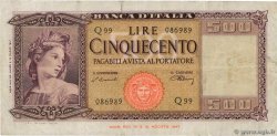 500 Lire ITALIA  1947 P.080a MB
