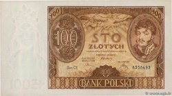 100 Zlotych POLONIA  1934 P.075a q.FDC
