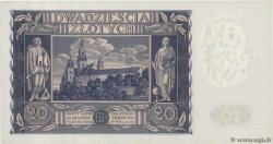 20 Zlotych POLAND  1936 P.077 UNC