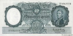 500 Pesos ARGENTINA  1954 P.273b q.FDC