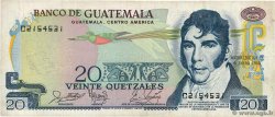 20 Quetzales GUATEMALA  1988 P.062d VF