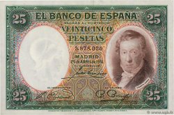 25 Pesetas SPANIEN  1931 P.081 VZ+