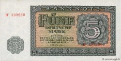 5 Deutsche Mark ALLEMAGNE RÉPUBLIQUE DÉMOCRATIQUE  1955 P.17 NEUF