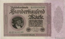 100000 Mark GERMANIA  1923 P.083a AU