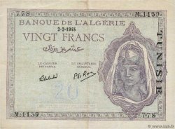20 Francs TUNESIEN  1945 P.18 S