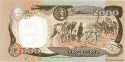 2000 Pesos COLOMBIA  1993 P.439a FDC