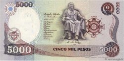 5000 Pesos COLOMBIA  1994 P.440 UNC
