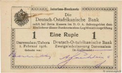 1 Rupie Deutsch Ostafrikanische Bank  1916 P.20a q.FDC