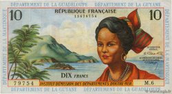 10 Francs FRENCH ANTILLES  1964 P.08b BB
