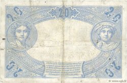 20 Francs BLEU FRANKREICH  1906 F.10.01 fSS