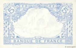 5 Francs BLEU FRANKREICH  1915 F.02.30 VZ+