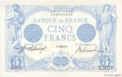 5 Francs BLEU FRANCIA  1915 F.02.31 EBC+