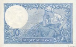 10 Francs MINERVE FRANKREICH  1921 F.06.05 fVZ
