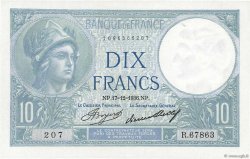 10 Francs MINERVE FRANKREICH  1936 F.06.17