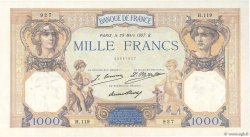 1000 Francs CÉRÈS ET MERCURE FRANCIA  1927 F.37.01 AU