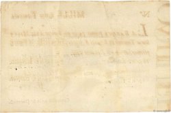 1000 Livres Tournois typographié Faux FRANCE  1720 Dor.29x 