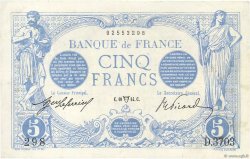 5 Francs BLEU FRANCIA  1914 F.02.22 MBC