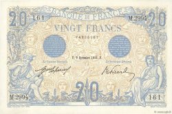 20 Francs BLEU FRANCE  1912 F.10.02 AU+
