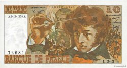 10 Francs BERLIOZ FRANCE  1975 F.63.15