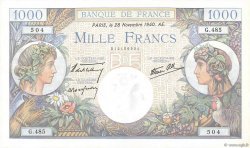 1000 Francs COMMERCE ET INDUSTRIE FRANCE  1940 F.39.02