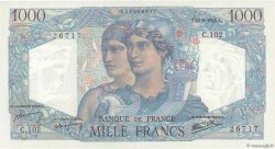 1000 Francs MINERVE ET HERCULE FRANCIA  1945 F.41.07 q.FDC