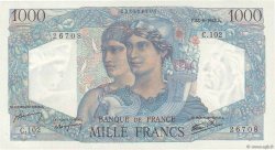 1000 Francs MINERVE ET HERCULE FRANCIA  1945 F.41.07 q.FDC