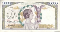 5000 Francs VICTOIRE FRANCIA  1935 F.44.02 BC+