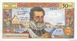 50 Nouveaux Francs HENRI IV FRANCIA  1959 F.58.04 MBC