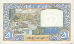 20 Francs TRAVAIL ET SCIENCE FRANCE  1941 F.12.12 XF