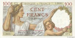 100 Francs SULLY FRANCIA  1942 F.26.65 q.FDC