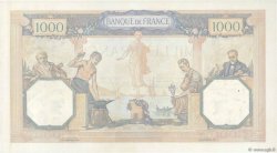1000 Francs CÉRÈS ET MERCURE type modifié FRANKREICH  1939 F.38.35 VZ+