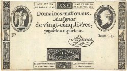 25 Livres FRANCE  1792 Ass.37a TTB