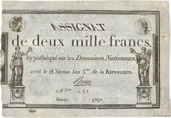 2000 Francs FRANCE  1795 Ass.51a XF+