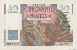 50 Francs LE VERRIER FRANCIA  1951 F.20.18