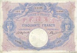50 Francs BLEU ET ROSE FRANCIA  1905 F.14.17
