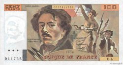 100 Francs DELACROIX modifié FRANCE  1978 F.69.01c SPL