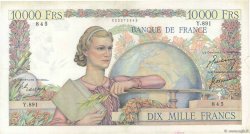 10000 Francs GÉNIE FRANÇAIS FRANCIA  1950 F.50.38 MBC